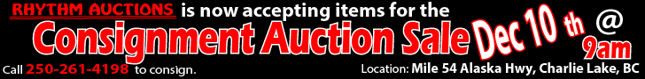 Consignment Auction Mile 54, Charlie Lake, BC - Dec 10th, 2022