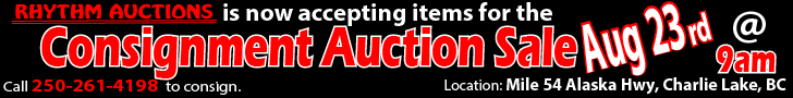 Consignment Auction Mile 54, Charlie Lake, BC - Aug 23rd, 2022